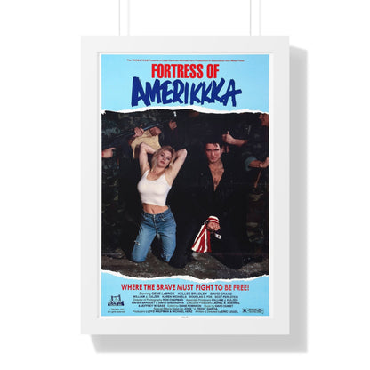 FORTRESS OF AMERIKKKA 1989 - Framed Movie Poster-16″ x 24″-The Sticker Space