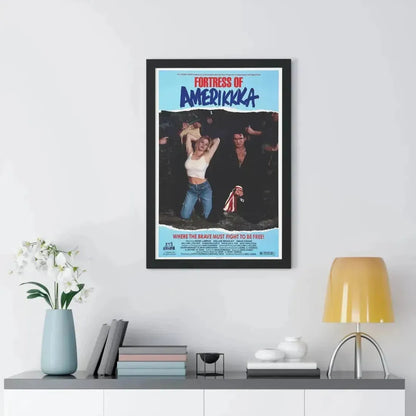 FORTRESS OF AMERIKKKA 1989 - Framed Movie Poster - The Sticker Space