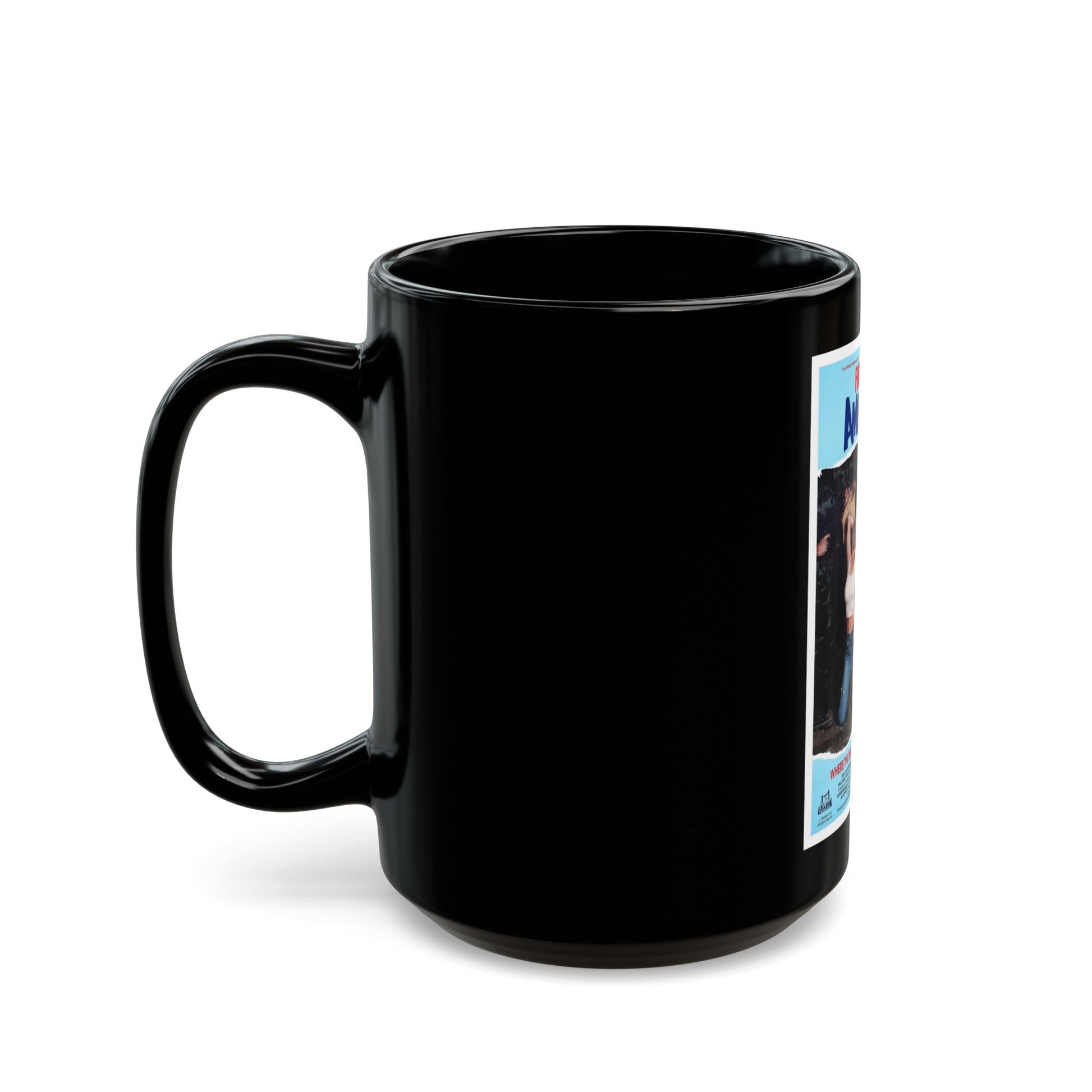 FORTRESS OF AMERIKKKA 1989 Movie Poster - Black Coffee Mug-The Sticker Space