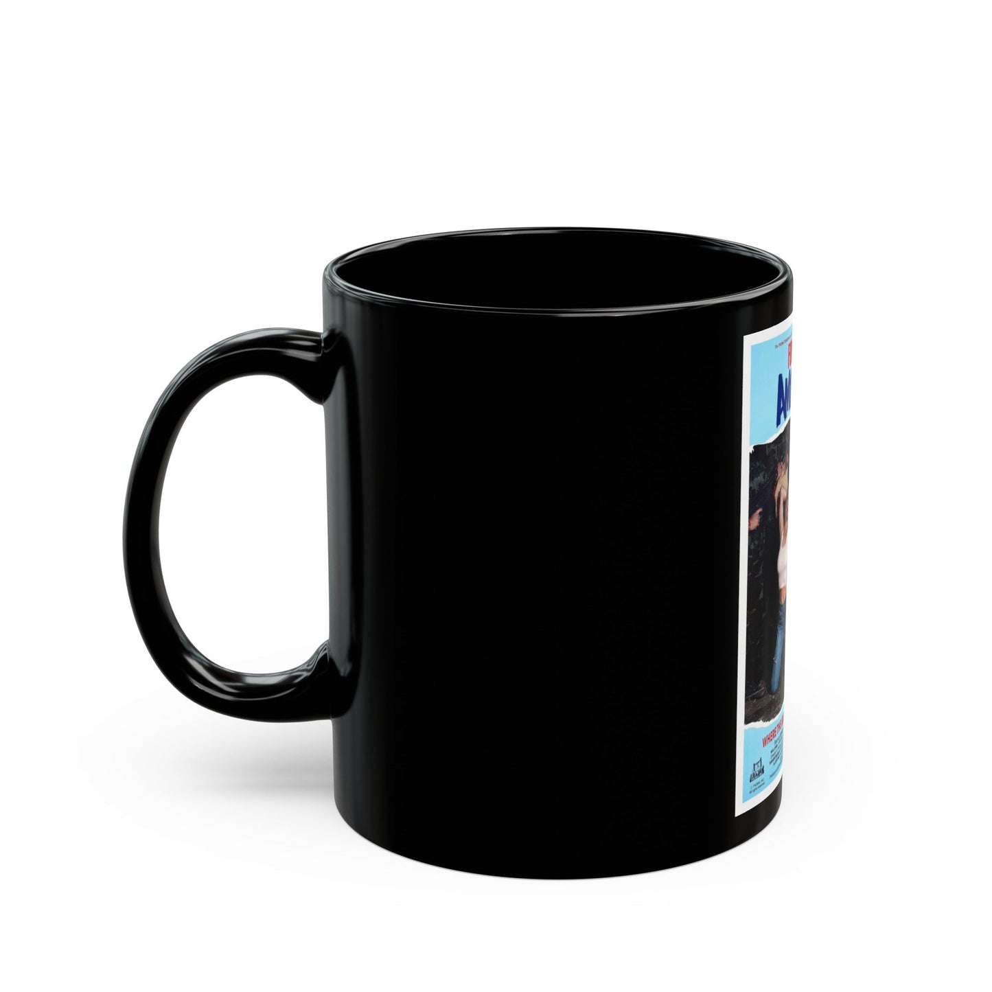 FORTRESS OF AMERIKKKA 1989 Movie Poster - Black Coffee Mug-The Sticker Space