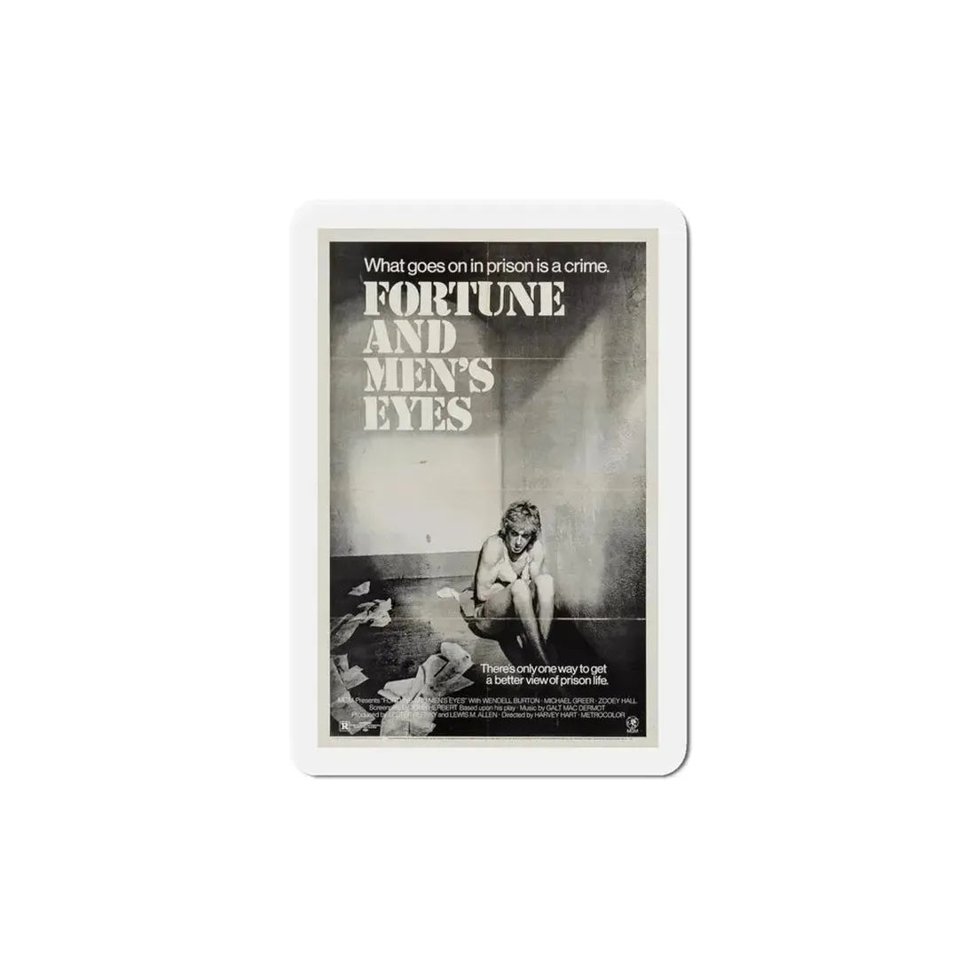Fortune and Men's Eyes 1971 Movie Poster Refrigerator Magnet 6 Inch - The Sticker Space