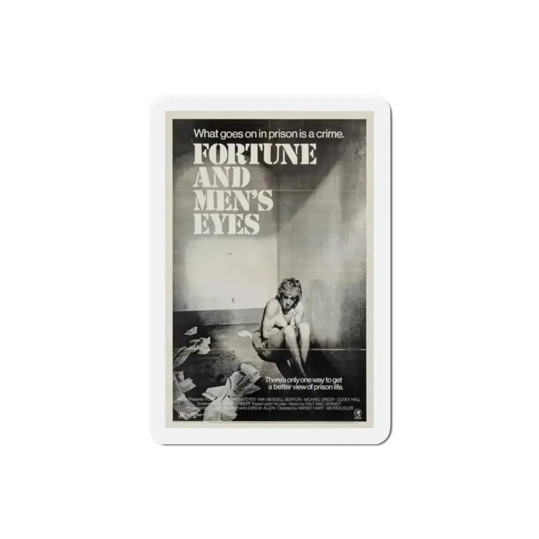 Fortune and Men's Eyes 1971 Movie Poster Refrigerator Magnet - The Sticker Space