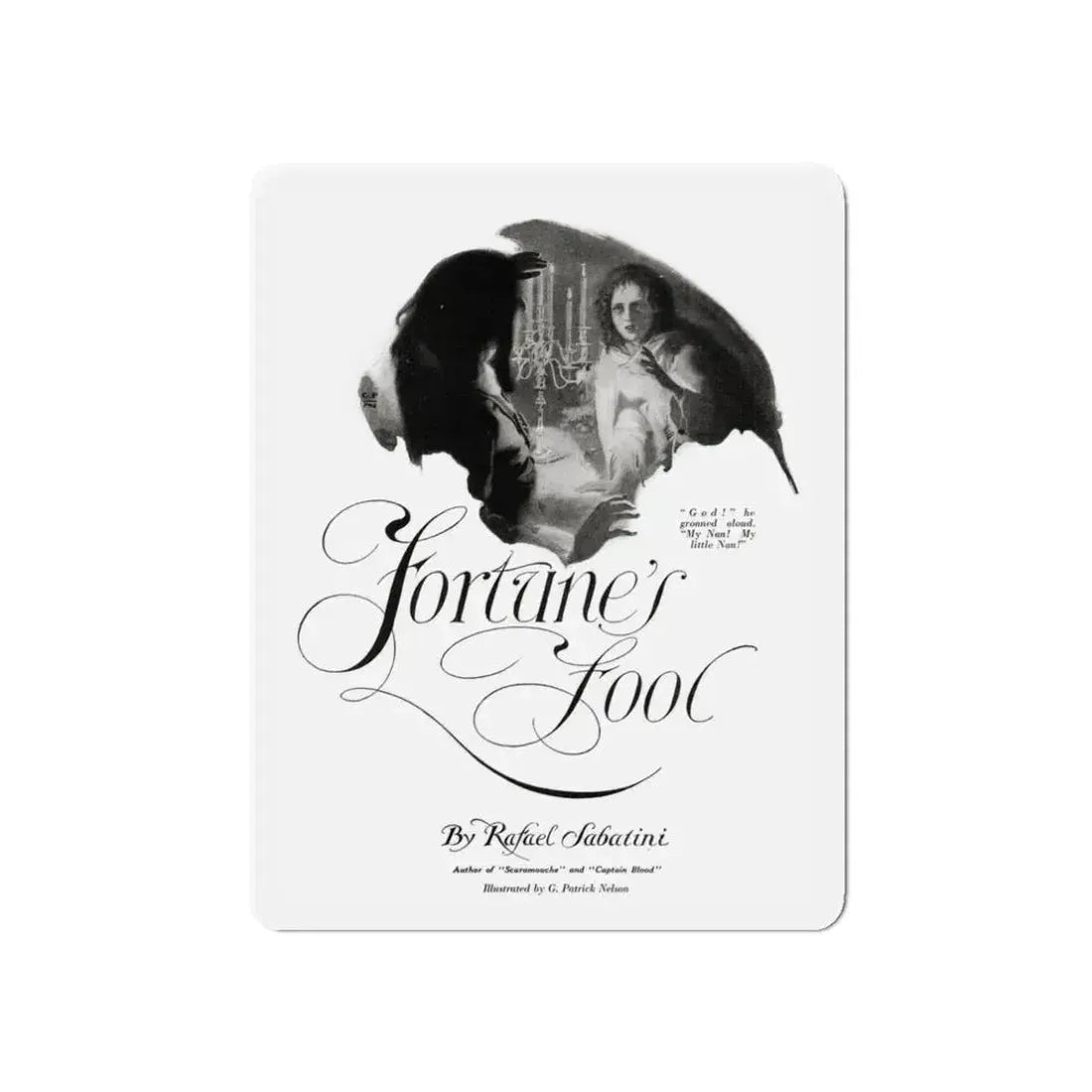 Fortune's Fool (1), McCalls magazine, January 1923 (Magazine Illustration) Refrigerator Magnet 3 Inch Die-Cut - The Sticker Space