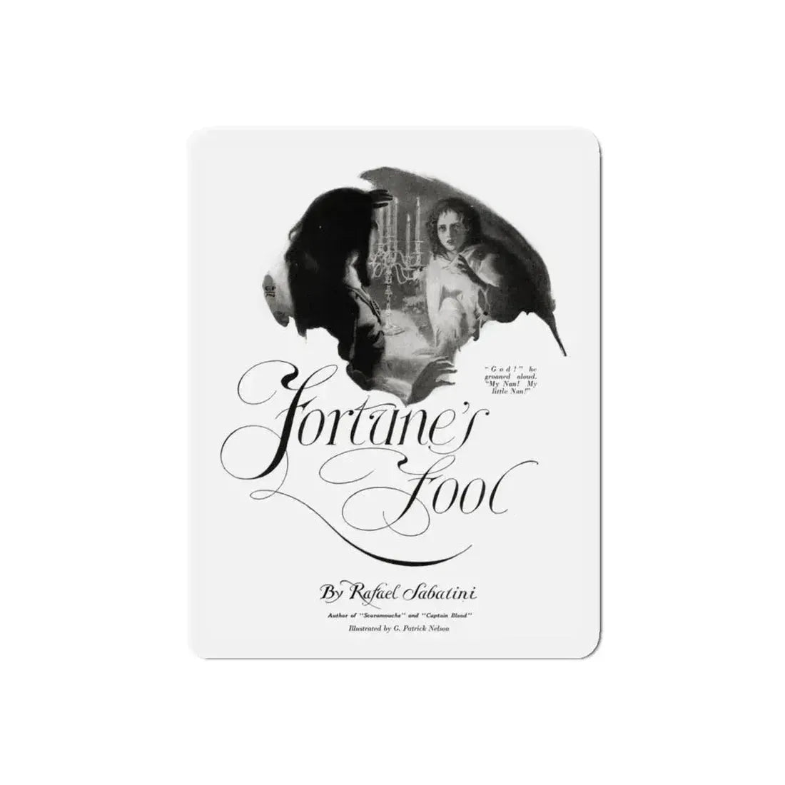 Fortune's Fool (1), McCalls magazine, January 1923 (Magazine Illustration) Refrigerator Magnet 5 Inch Die-Cut - The Sticker Space