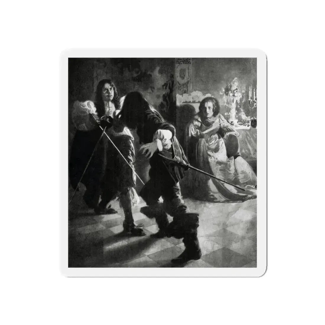 Fortune's Fool (2), McCalls magazine, January 1923 (Magazine Illustration) Refrigerator Magnet 3 Inch Die-Cut - The Sticker Space