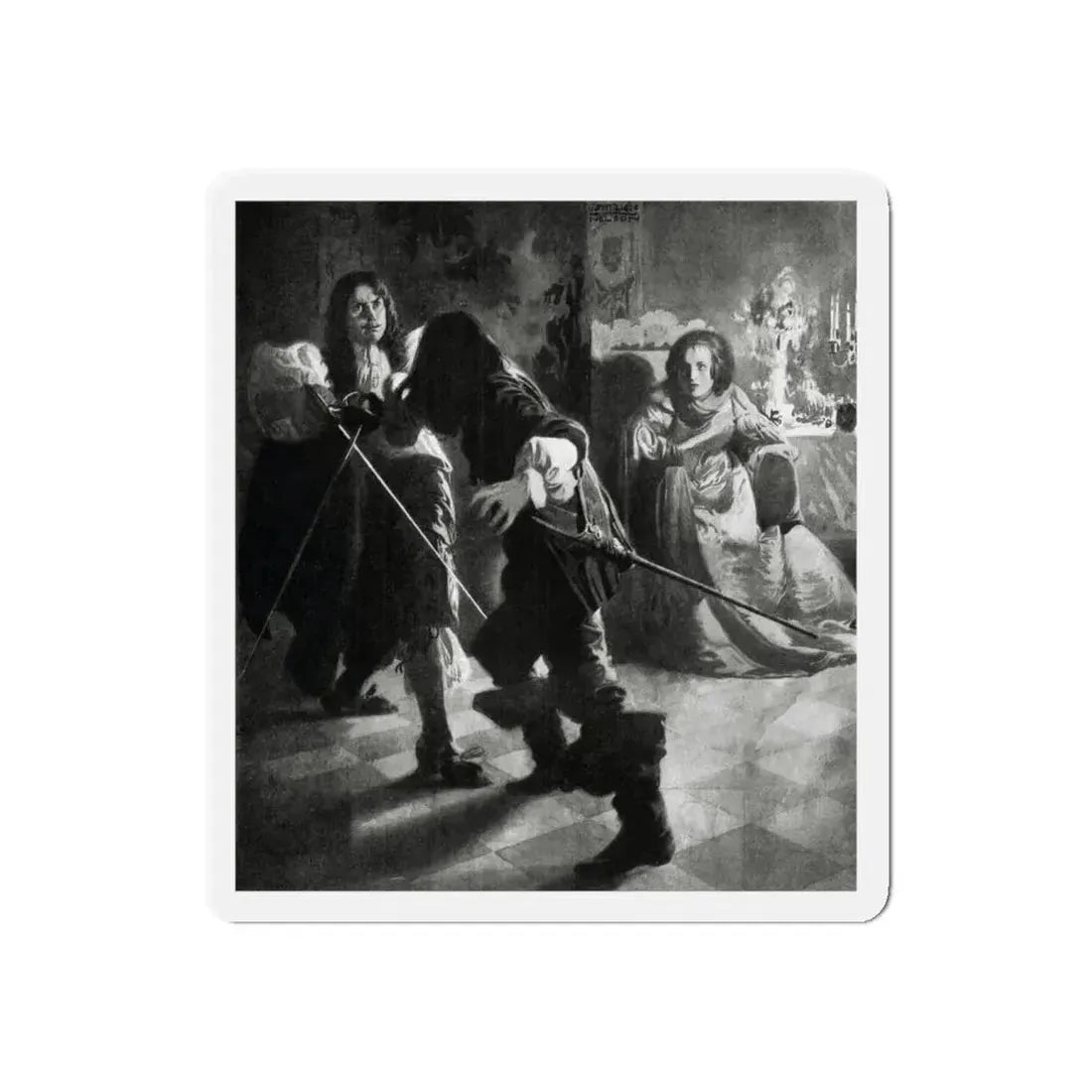 Fortune's Fool (2), McCalls magazine, January 1923 (Magazine Illustration) Refrigerator Magnet 4 Inch Die-Cut - The Sticker Space