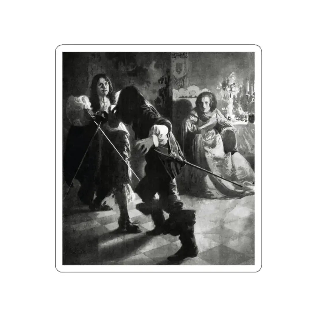 Fortune's Fool (2), McCalls magazine, January 1923 (Magazine Illustration) STICKER Vinyl Die-Cut Decal White Die-Cut 2 Inch - The Sticker Space