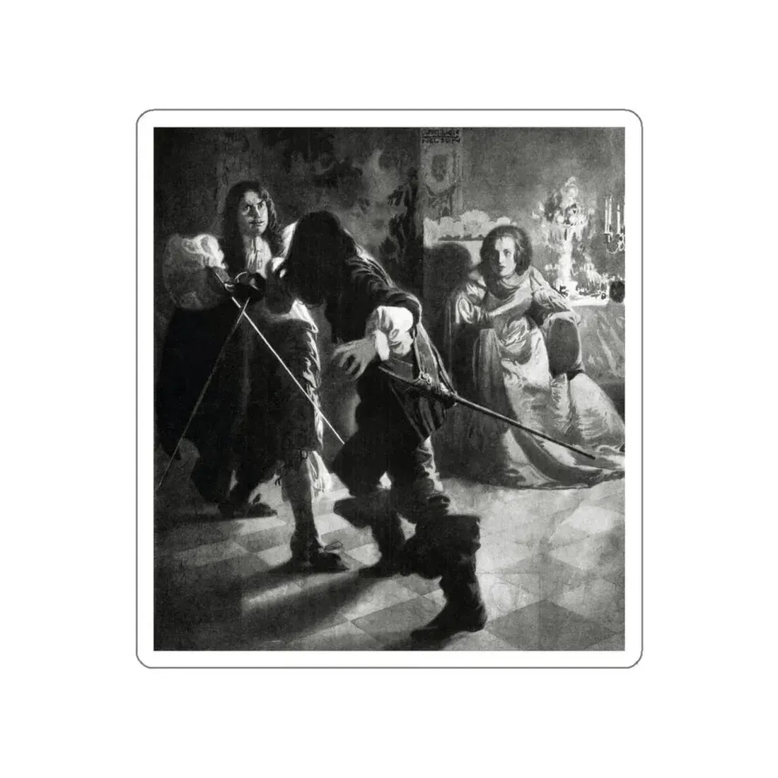 Fortune's Fool (2), McCalls magazine, January 1923 (Magazine Illustration) STICKER Vinyl Die-Cut Decal White Die-Cut 6 Inch - The Sticker Space