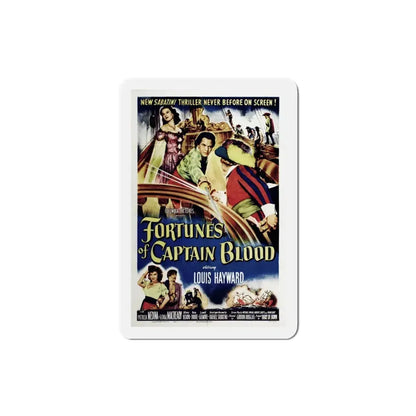 Fortunes of Captain Blood 1950 Movie Poster Refrigerator Magnet 3 Inch - The Sticker Space