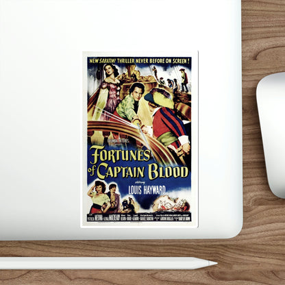 Fortunes of Captain Blood 1950 Movie Poster STICKER Vinyl Die-Cut Decal-The Sticker Space