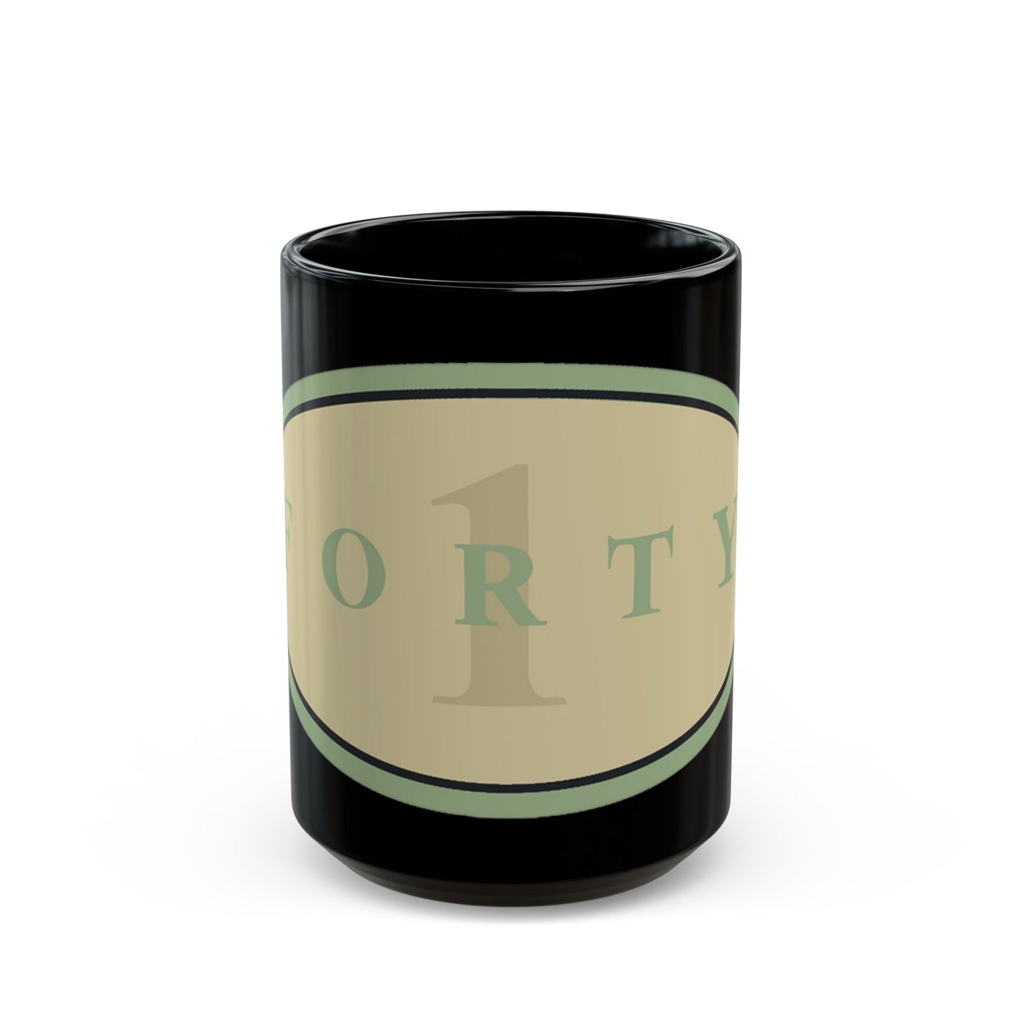 Forty 1 (U.S. Navy) Black Coffee Mug-15oz-The Sticker Space