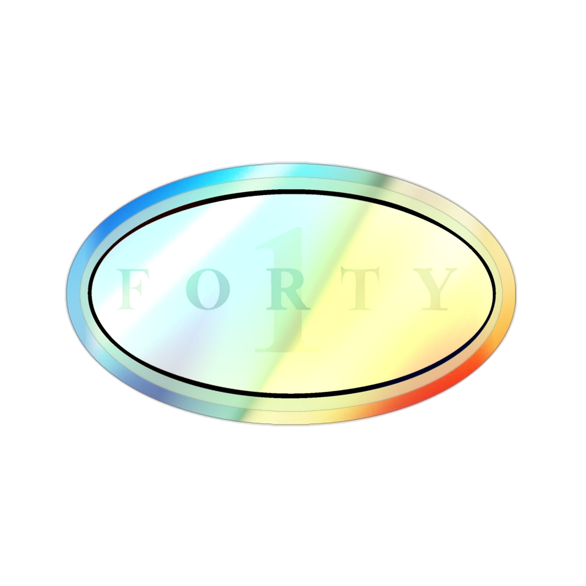 Forty 1 (U.S. Navy) Holographic STICKER Die-Cut Vinyl Decal-2 Inch-The Sticker Space