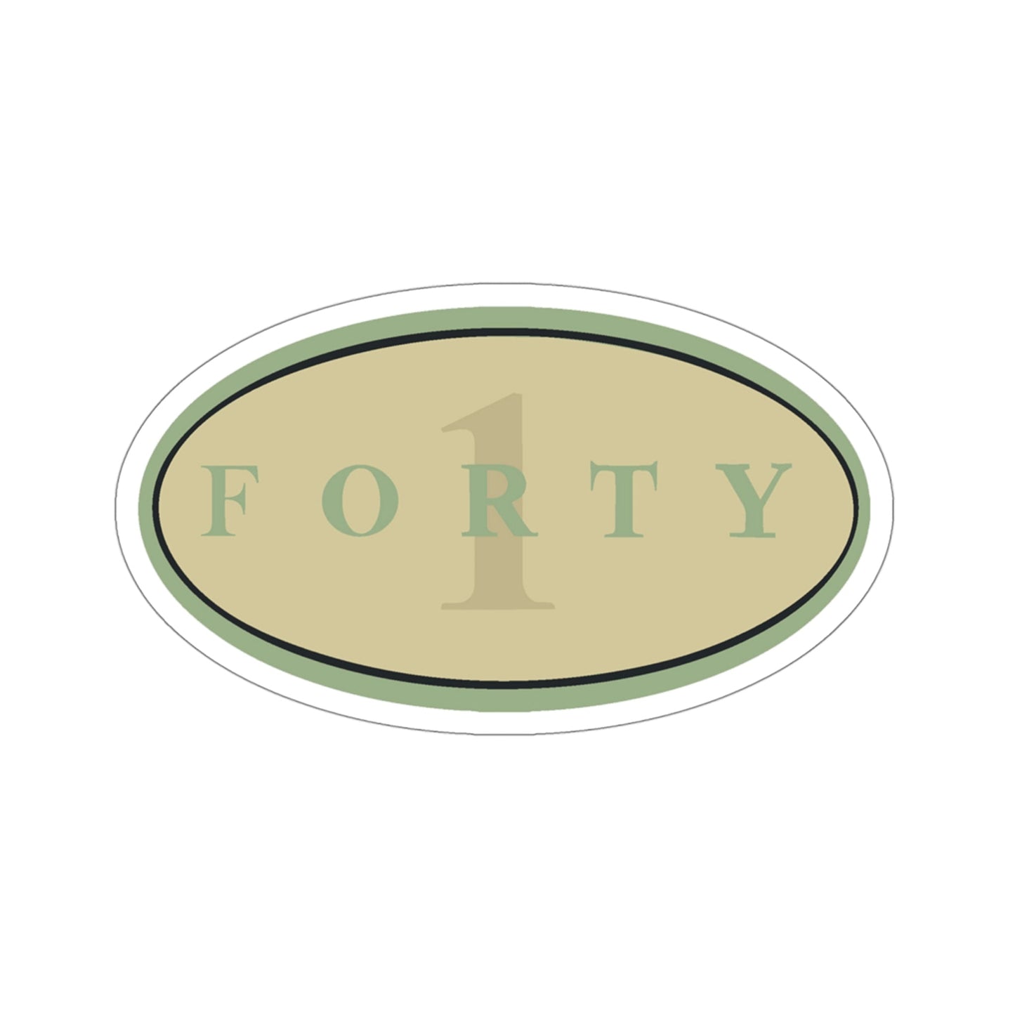 Forty 1 (U.S. Navy) STICKER Vinyl Die-Cut Decal-4 Inch-The Sticker Space