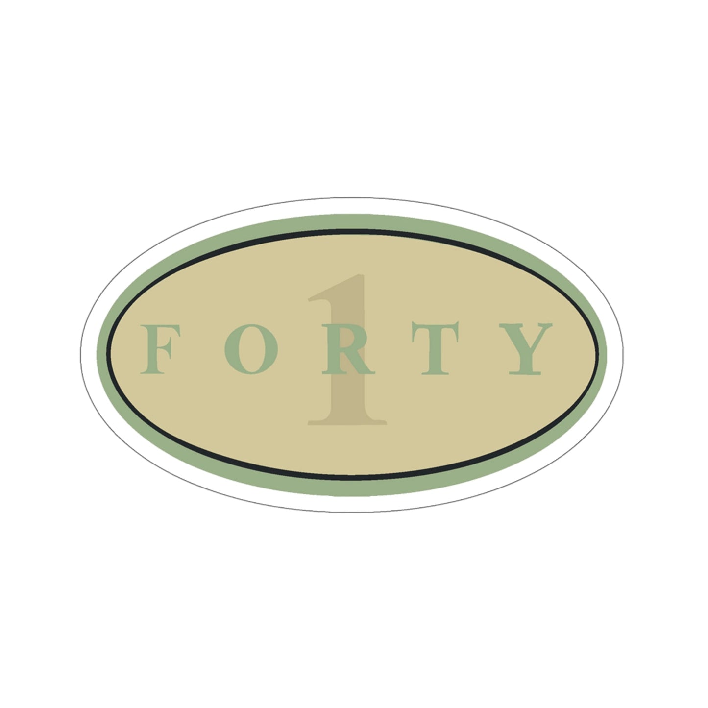 Forty 1 (U.S. Navy) STICKER Vinyl Die-Cut Decal-5 Inch-The Sticker Space