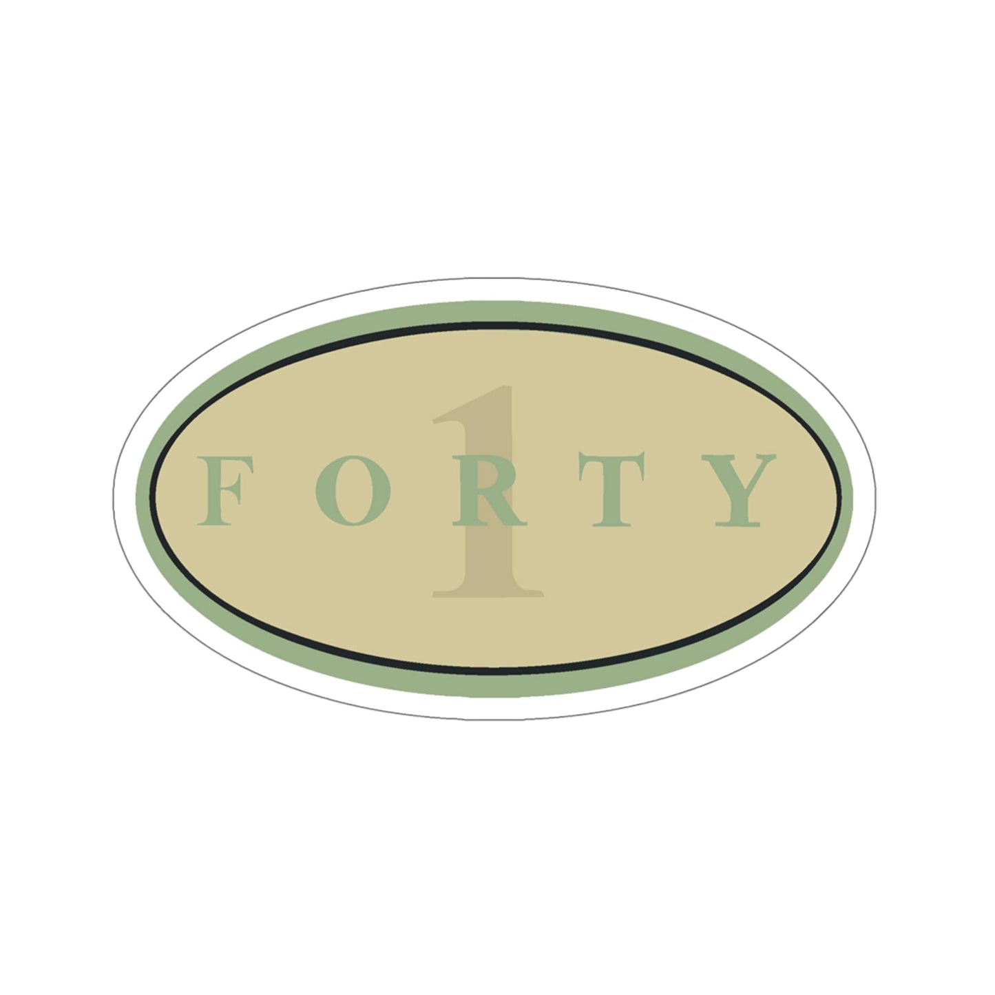 Forty 1 (U.S. Navy) STICKER Vinyl Die-Cut Decal-6 Inch-The Sticker Space