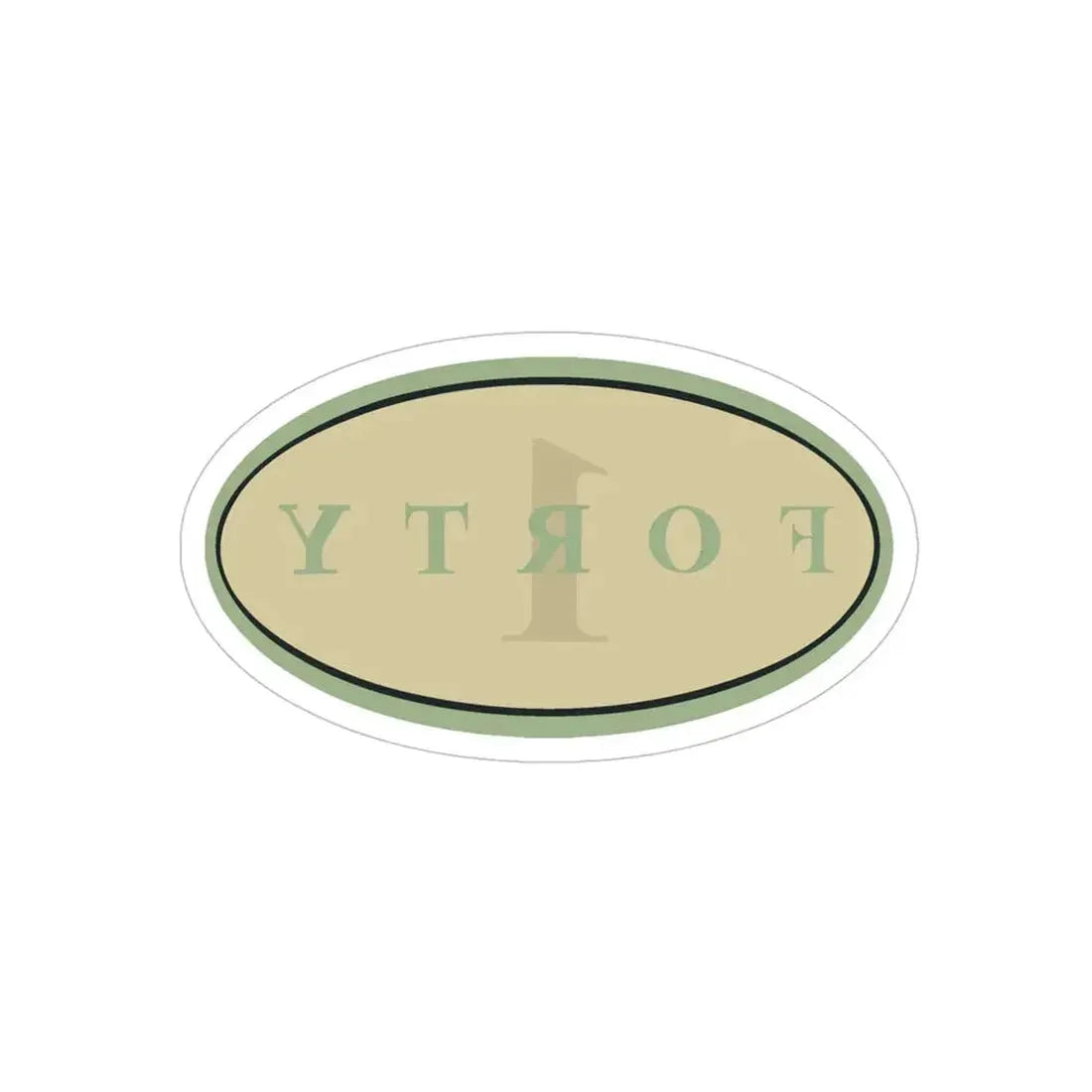 Forty 1 (U.S. Navy) REVERSE PRINT Transparent Die-Cut STICKER - The Sticker Space