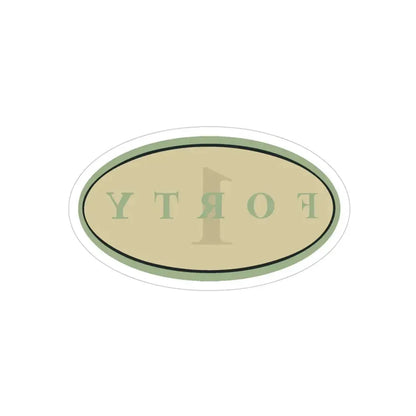 Forty 1 (U.S. Navy) REVERSE PRINT Transparent Die-Cut STICKER - The Sticker Space