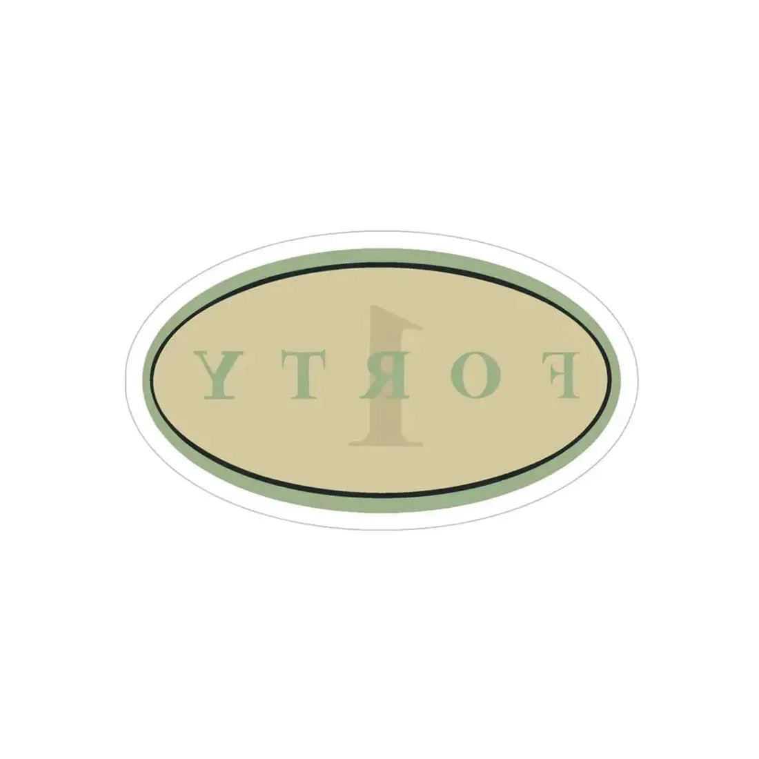 Forty 1 (U.S. Navy) REVERSE PRINT Transparent Die-Cut STICKER - The Sticker Space