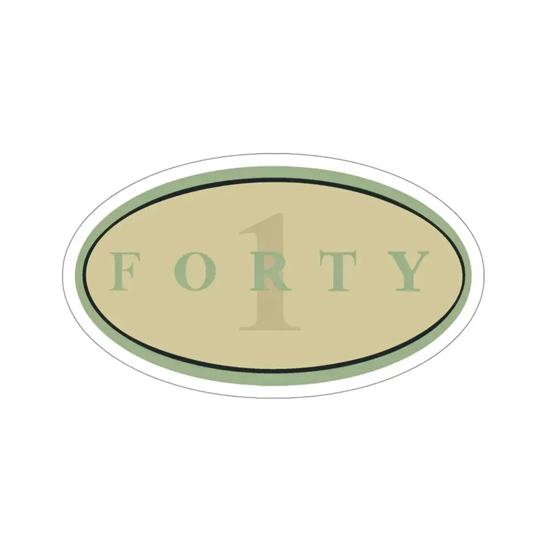 Forty 1 (U.S. Navy) STICKER Vinyl Die-Cut Decal - The Sticker Space