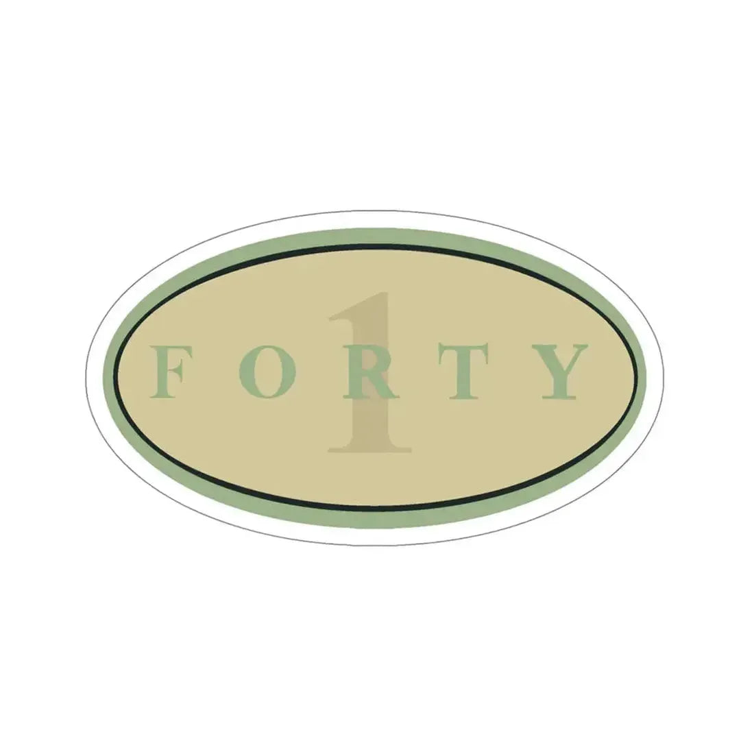 Forty 1 (U.S. Navy) STICKER Vinyl Die-Cut Decal - The Sticker Space
