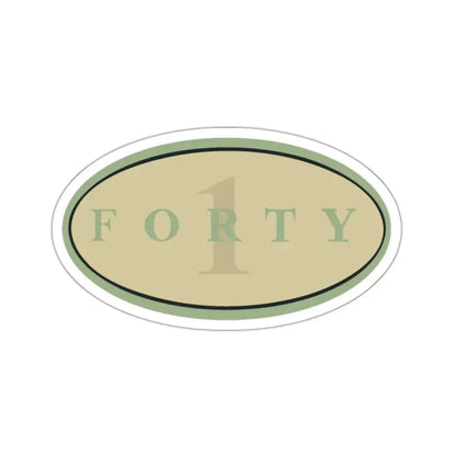 Forty 1 (U.S. Navy) STICKER Vinyl Kiss-Cut Decal 2 Inch White - The Sticker Space
