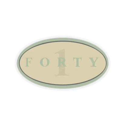 Forty 1 (U.S. Navy) STICKER Vinyl Kiss-Cut Decal 3 Inch Transparent - The Sticker Space