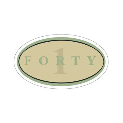 Forty 1 (U.S. Navy) STICKER Vinyl Kiss-Cut Decal 3 Inch White - The Sticker Space