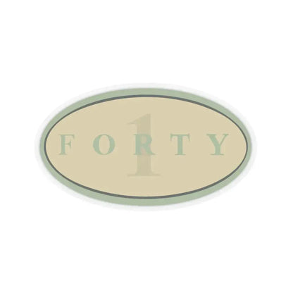 Forty 1 (U.S. Navy) STICKER Vinyl Kiss-Cut Decal 4 Inch Transparent - The Sticker Space