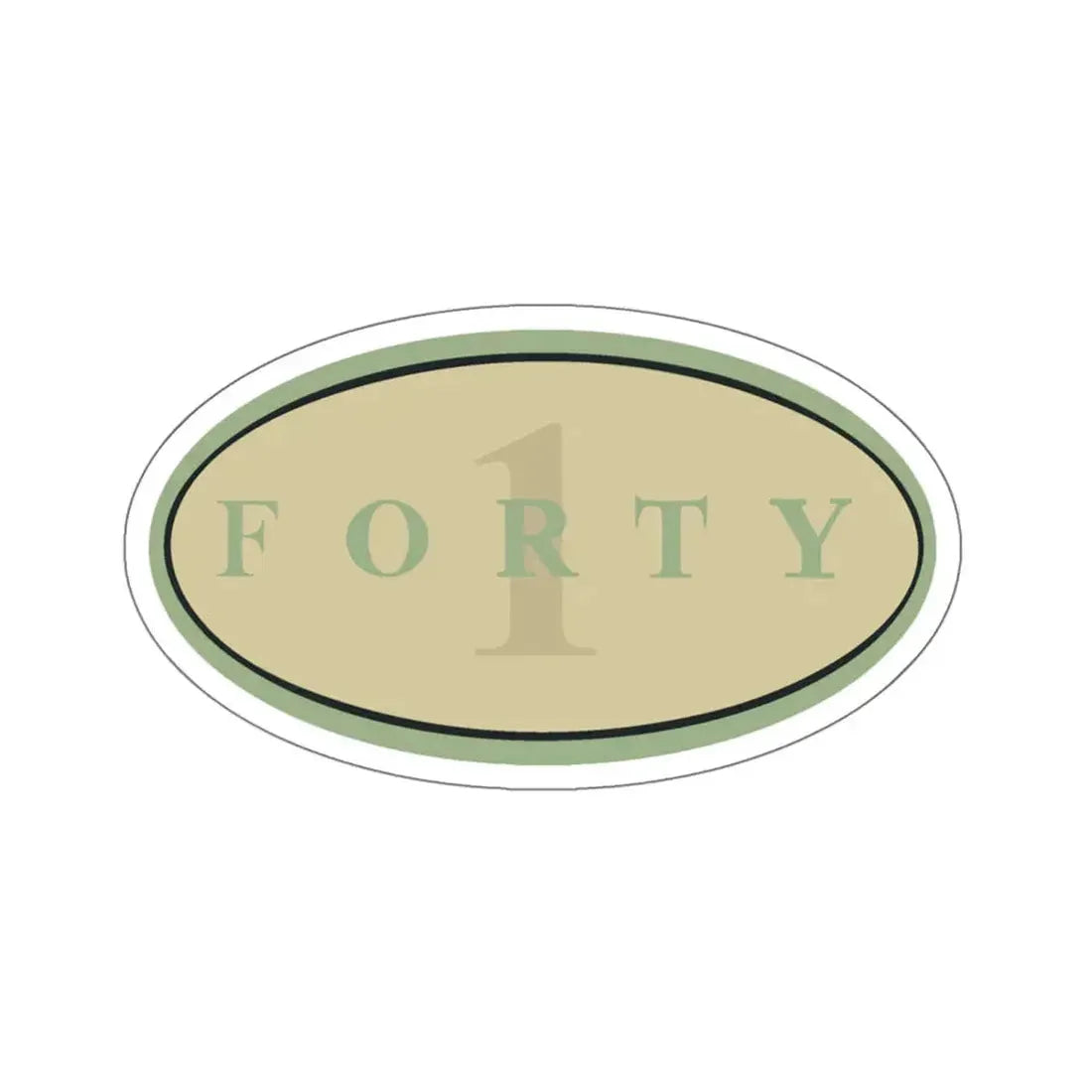 Forty 1 (U.S. Navy) STICKER Vinyl Kiss-Cut Decal 6 Inch White - The Sticker Space