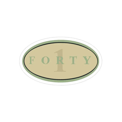 Forty 1 (U.S. Navy) Transparent STICKER Die-Cut Vinyl Decal 2 Inch Transparent - The Sticker Space