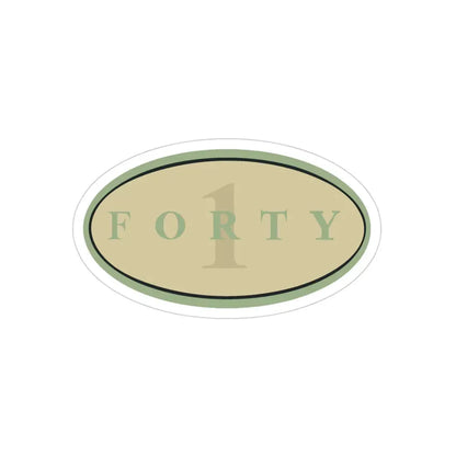 Forty 1 (U.S. Navy) Transparent STICKER Die-Cut Vinyl Decal 3 Inch Transparent - The Sticker Space