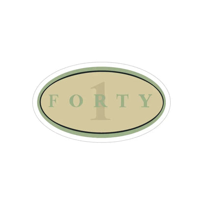 Forty 1 (U.S. Navy) Transparent STICKER Die-Cut Vinyl Decal 5 Inch Transparent - The Sticker Space