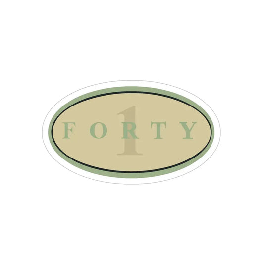 Forty 1 (U.S. Navy) Transparent STICKER Die-Cut Vinyl Decal 6 Inch Transparent - The Sticker Space