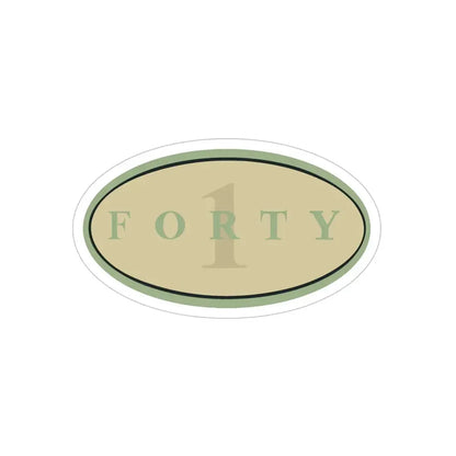 Forty 1 (U.S. Navy) Transparent STICKER Die-Cut Vinyl Decal - The Sticker Space