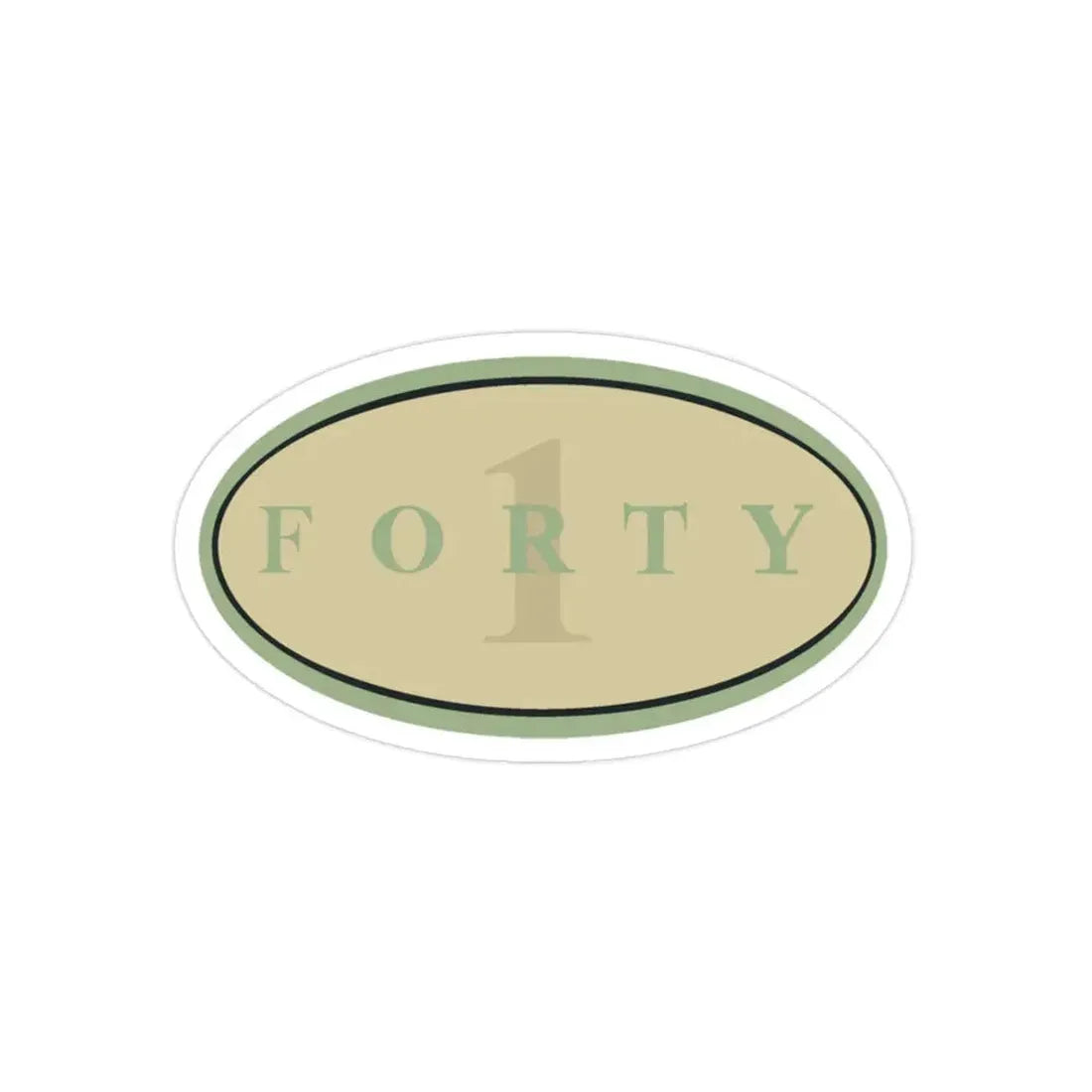 Forty 1 (U.S. Navy) Transparent STICKER Die-Cut Vinyl Decal - The Sticker Space