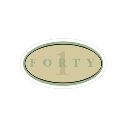Forty 1 (U.S. Navy) Transparent STICKER Die-Cut Vinyl Decal - The Sticker Space