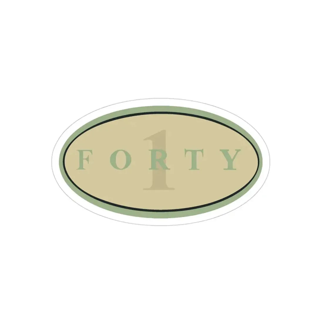 Forty 1 (U.S. Navy) Transparent STICKER Die-Cut Vinyl Decal - The Sticker Space