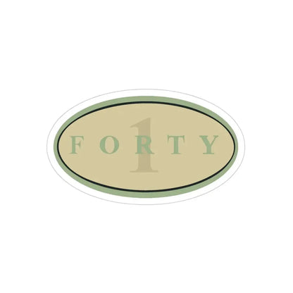 Forty 1 (U.S. Navy) Transparent STICKER Die-Cut Vinyl Decal - The Sticker Space