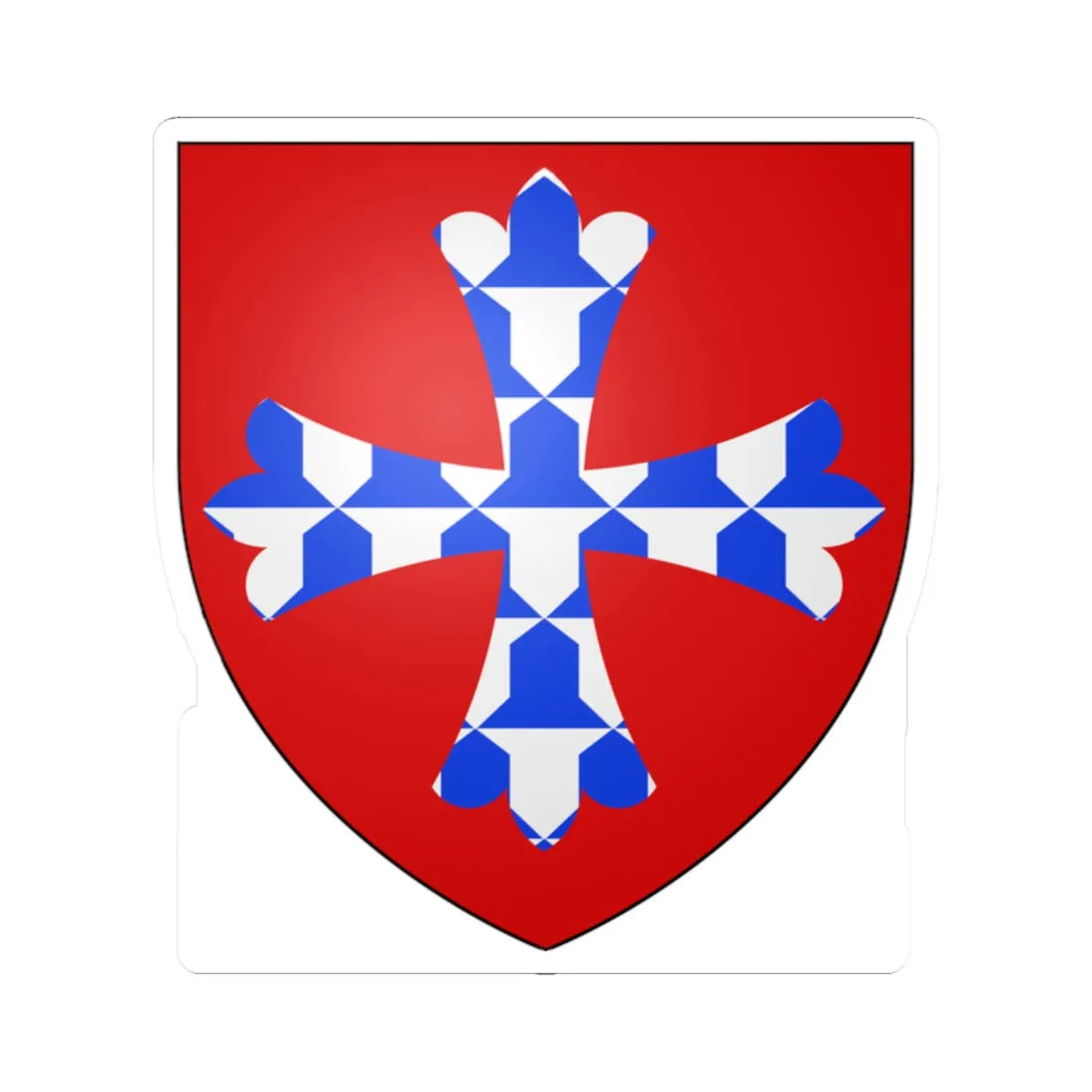 Forz (England) (Coat of Arms) STICKER Vinyl Kiss-Cut Decal 2 Inch White - The Sticker Space