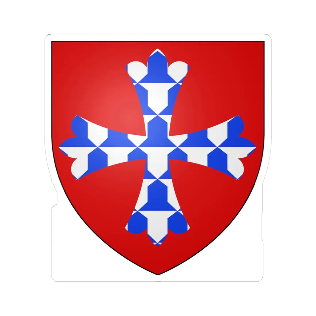 Forz (England) (Coat of Arms) STICKER Vinyl Kiss-Cut Decal 3 Inch White - The Sticker Space