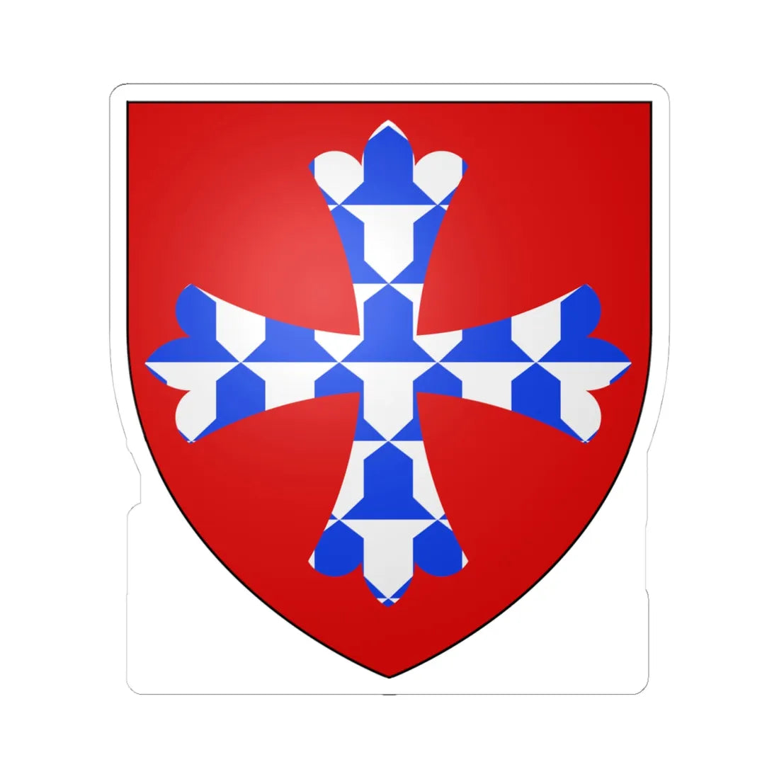 Forz (England) (Coat of Arms) STICKER Vinyl Kiss-Cut Decal 4 Inch White - The Sticker Space