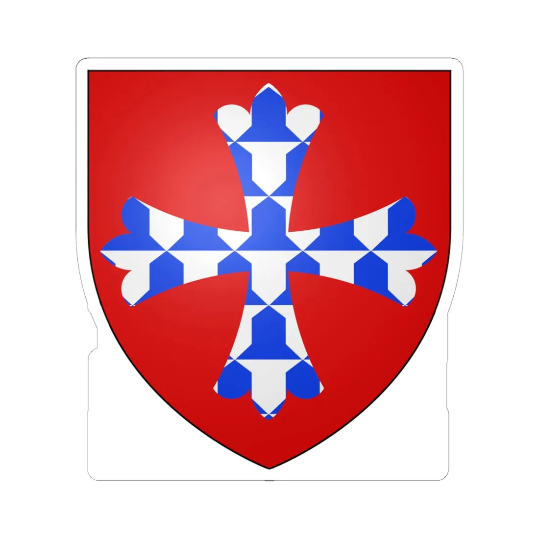 Forz (England) (Coat of Arms) STICKER Vinyl Kiss-Cut Decal 6 Inch White - The Sticker Space