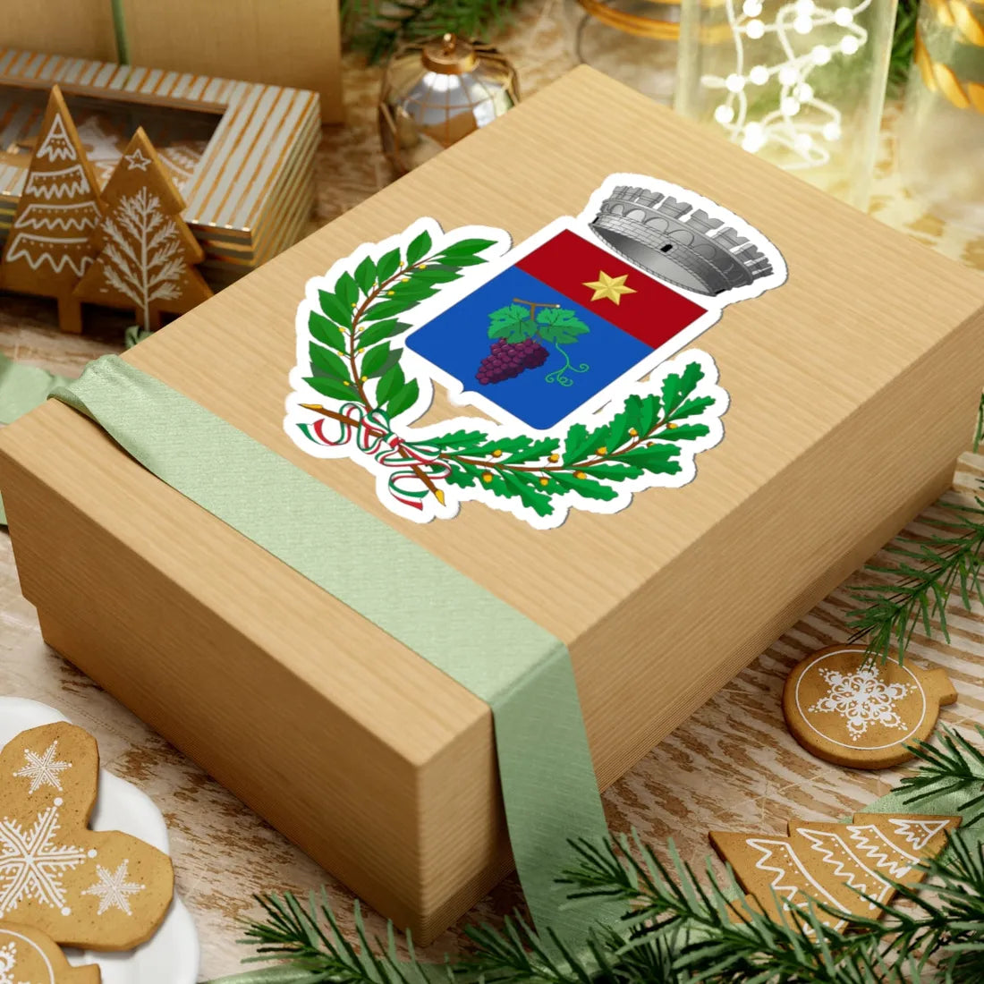 Fossalta di Piave-Stemma (Italy) (Coat of Arms) STICKER Vinyl Kiss-Cut Decal - The Sticker Space