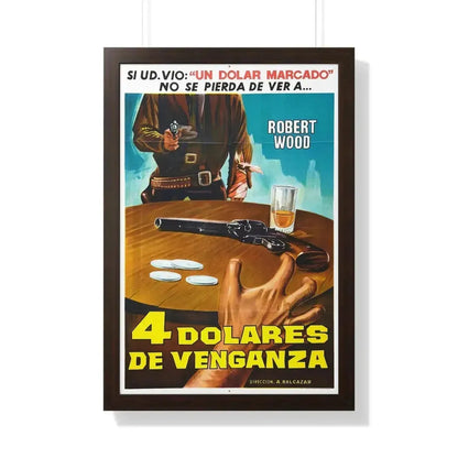 FOUR DOLLARS FOR VENGEANCE (2) 1966 - Framed Movie Poster - The Sticker Space