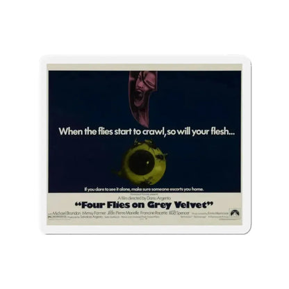 FOUR FLIES ON GREY VELVET 1971 Movie Poster - Refrigerator Magnet - The Sticker Space
