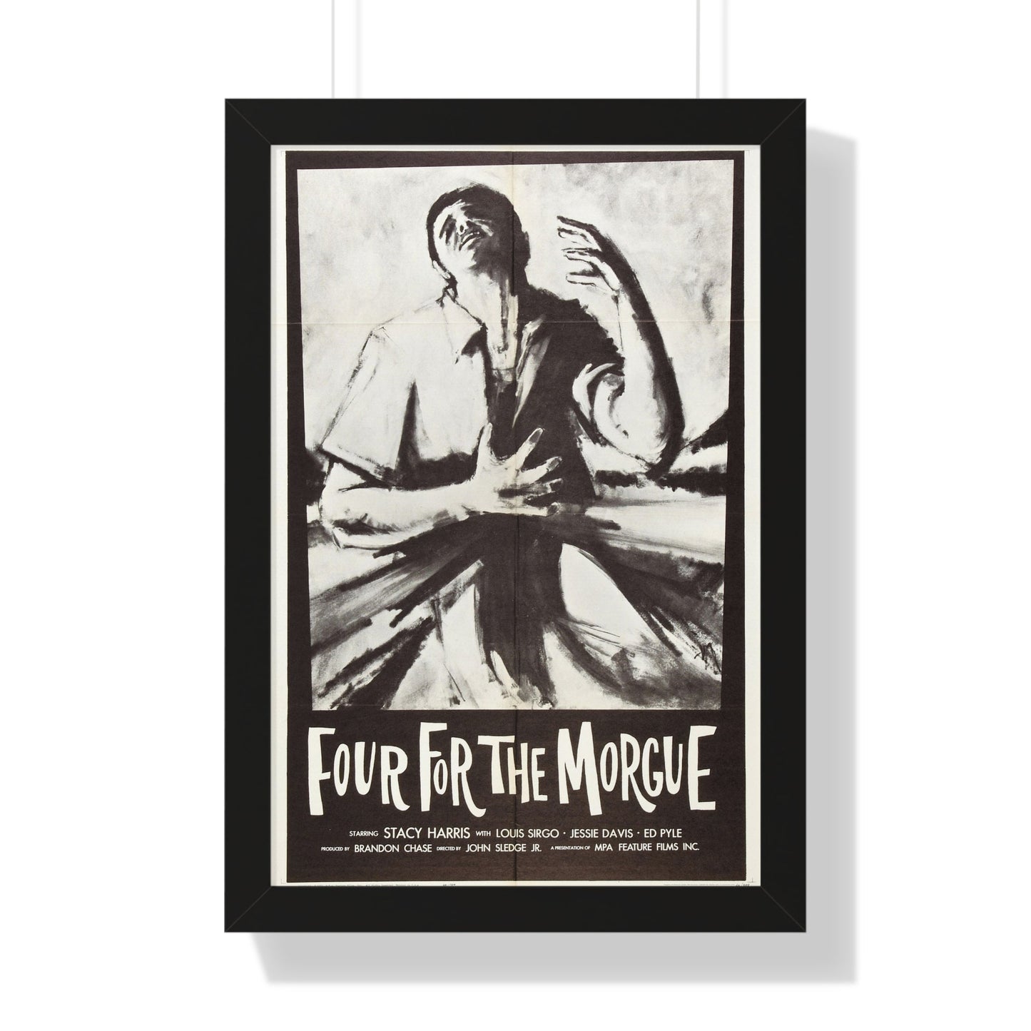 FOUR FOR THE MORGUE 1962 - Framed Movie Poster-16″ x 24″-The Sticker Space