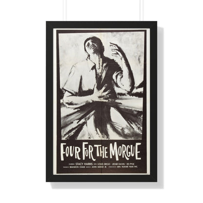 FOUR FOR THE MORGUE 1962 - Framed Movie Poster-20" x 30"-The Sticker Space