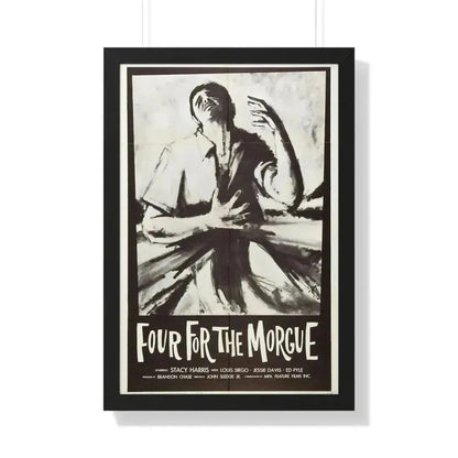 FOUR FOR THE MORGUE 1962 - Framed Movie Poster 20" x 30" Black - The Sticker Space