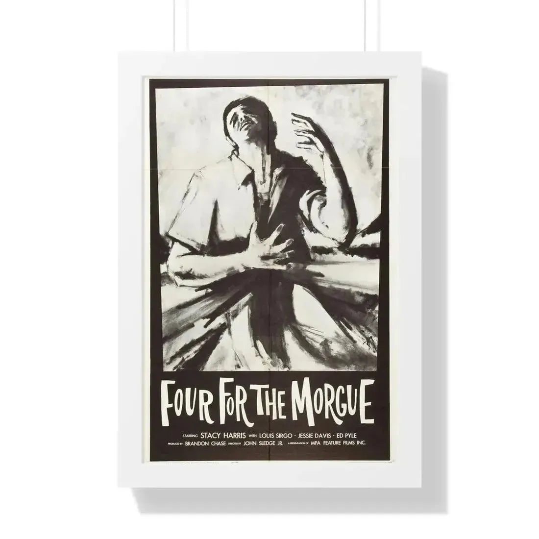 FOUR FOR THE MORGUE 1962 - Framed Movie Poster - The Sticker Space