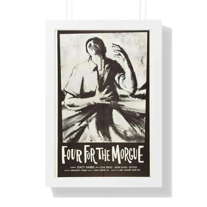 FOUR FOR THE MORGUE 1962 - Framed Movie Poster - The Sticker Space